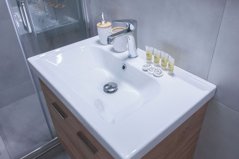 Bathroom 4, Fresh Urban Apt with Balcony in Zografou, Attica