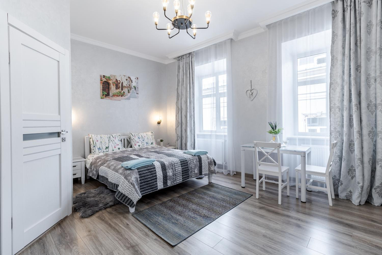 Bedroom, Golden Rose ! Apartments Lviv S, L'vivs'ka