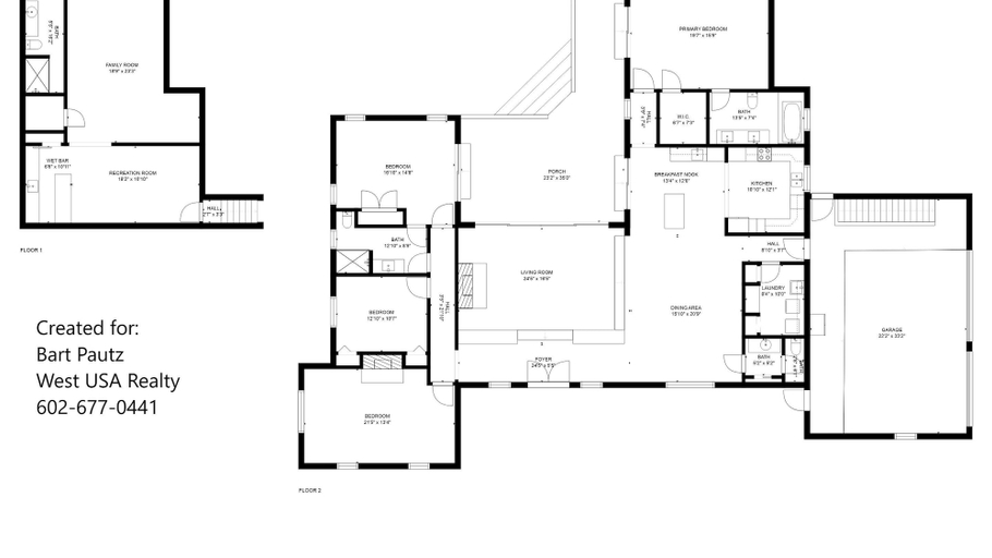 Floor plan, Spectacular Fountain Hills 5 Bdrm W/pool and Views, Maricopa