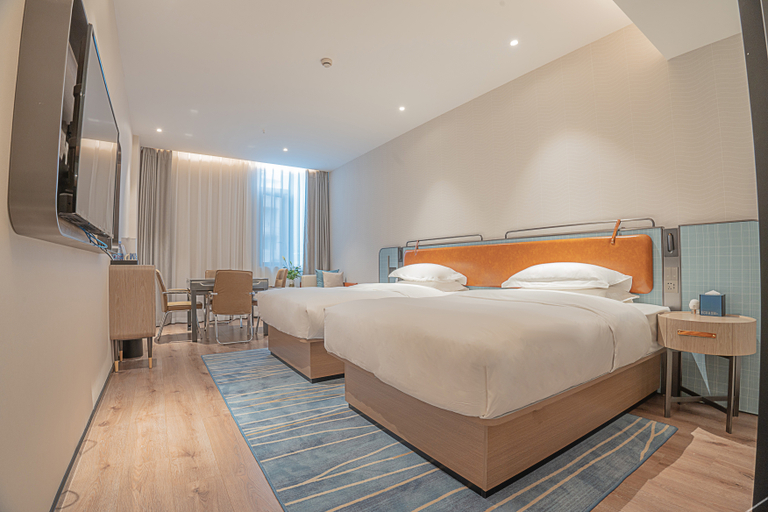 Bedroom 2, Echarm Hotel Zigong Machishui Wanda Plaza, Zigong