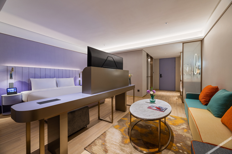 Bedroom 2, Manxin Hotel Xuzhou Yunlong Wanda Plaza, Xuzhou