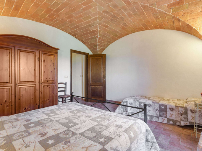 Bedroom 2, Holiday Home in Volterra With Pool, Pisa