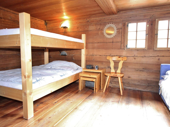 Bedroom, Chalet in Binn Near Forest & Scenic Valley, Raron