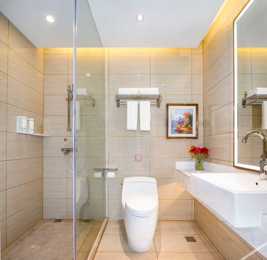 Bathroom 4, Vienna Hotel Hebei Cangzhou Yanshan Yanbai Life Plaza, Cangzhou