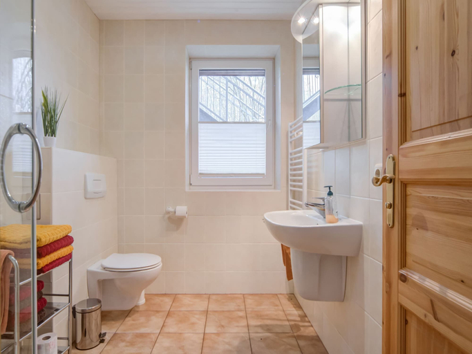 Bathroom 5, Idyllic Apartment in Kühlungsborn Germany near Forest, Rostock