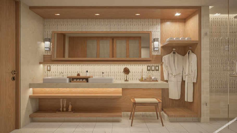 Bathroom 4, Impression Isla Mujeres by Secrets – Adults only – All Inclusive, Isla Mujeres