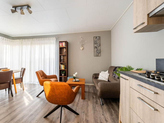 Living room, Nice Holiday Home With Boat and Jetty, Lemsterland