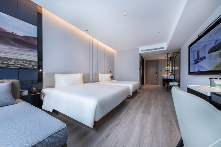 Bedroom 2, Atour Hotel Qingdao Laoshan District Shilaoren Beach, Qingdao