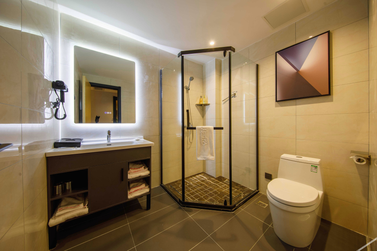 Bathroom 3, Shell Hotel Huaibei Lieshan District Nanhu Yayuan, Huaibei