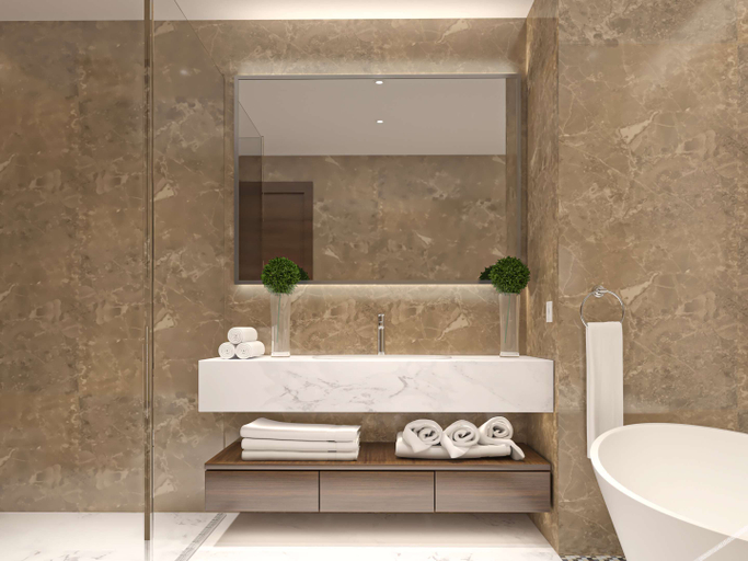Bathroom 4, Royal M Al Aqah Beach Resort by Gewan, Al Aqah