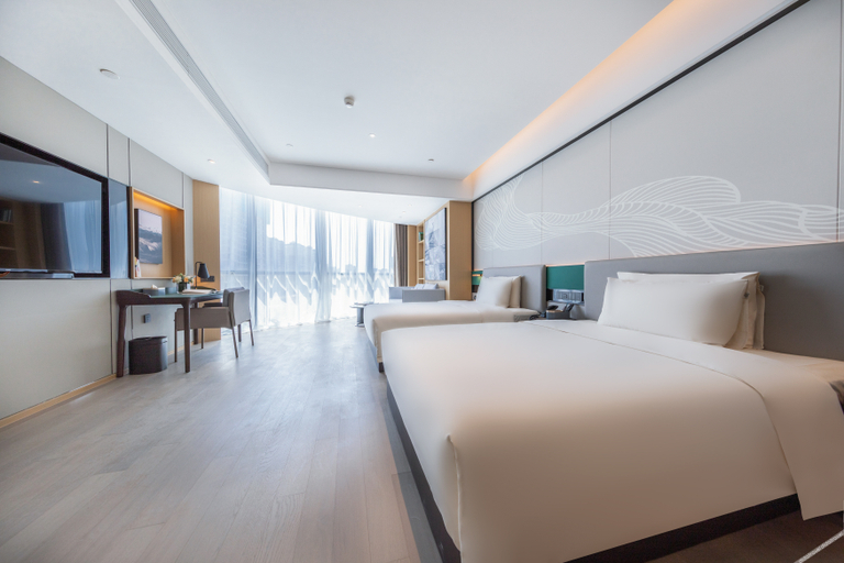 Bedroom 2, Atour S Hotel Jinan CBD Shandong Gangkou Building, Jinan