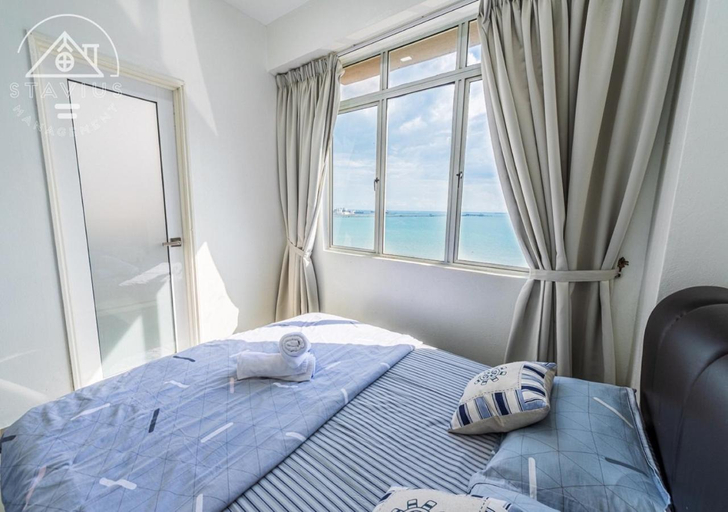 Bedroom 2, Port Dickson 10Pax 3BR Glory Beach Resort Seaview, Port Dickson