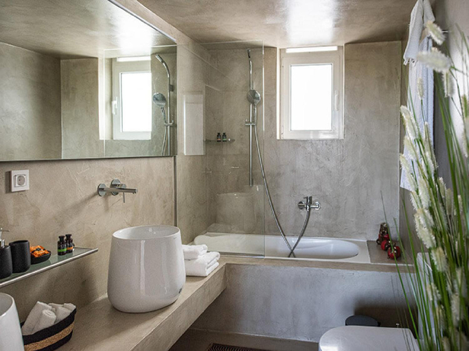 Bedroom 1, Dazzling Crete Villa 3 Bedrooms Villa Saffron Sunset Beachfront Villa With Jacuzzi & Brilliant Sea V, Crete