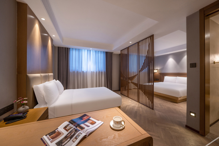 心悦高级家庭房 3, Manxinホテル, Qingdao