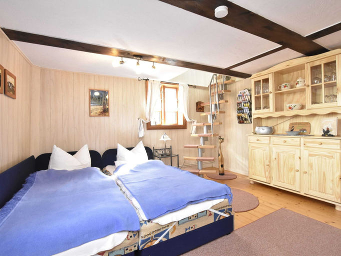 Bedroom 4, Sleep Under a Thatched Roof - Apartment in Ahlbeck near Haff, Vorpommern-Greifswald