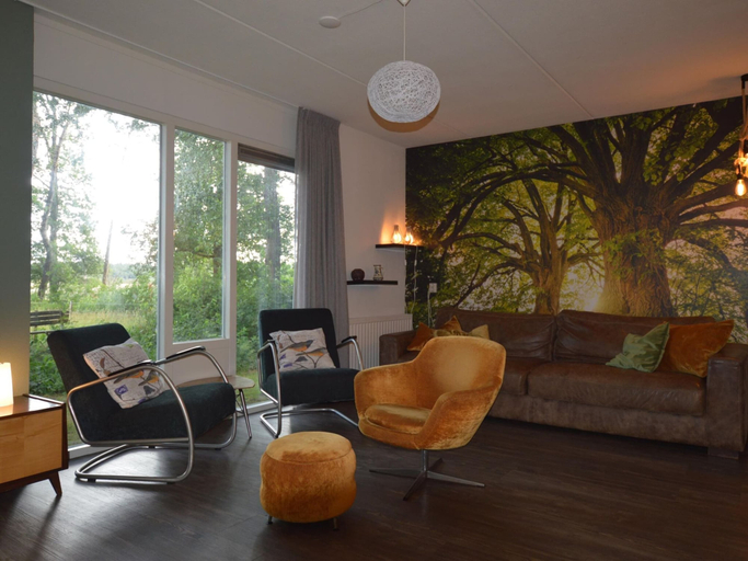 Living room, Holiday Home in Lemele Near Nature Reserve, Ommen