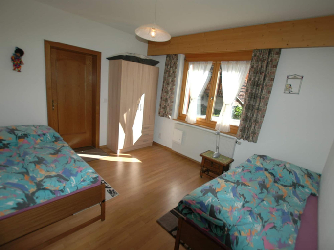 Bedroom 4, Apartment in Blatten With Mountain Views & Open Kitchen, West Raron