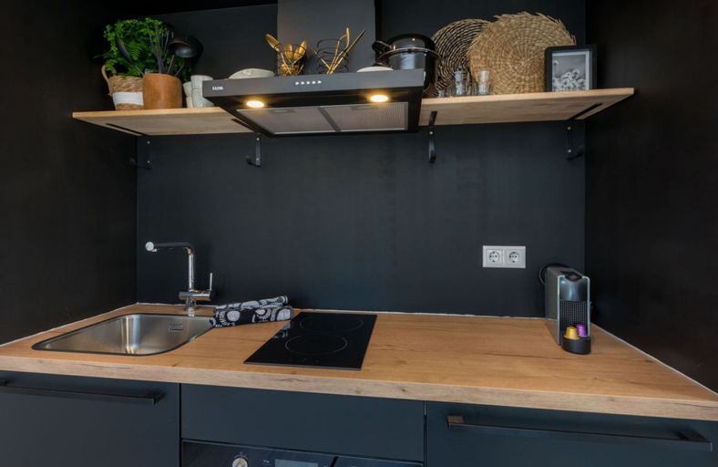 Private kitchen 2, Studio in Domburg Near Beach and Nature Reserve, Veere