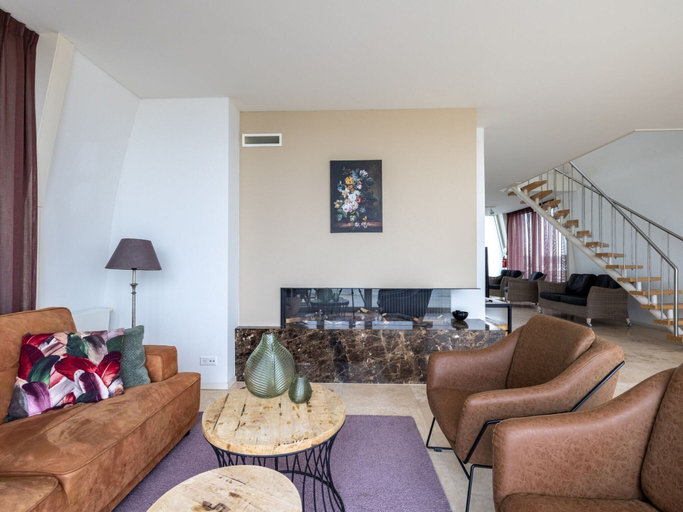 Living room 3, Luxury Apartment in a Residence Right on the Boulevard and the Beach, Bergen