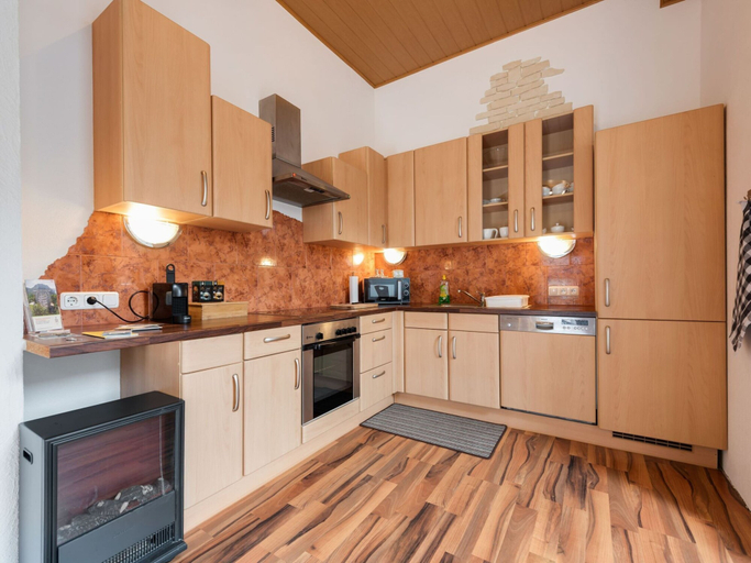 Private kitchen 2, Modern Holiday Home in Pinsdorf With Garden, Gmunden