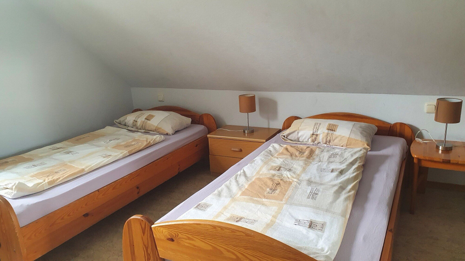 Bedroom 3, Large Detached Holiday Home in Hesse With Private Garden and Terrace, Schwalm-Eder-Kreis