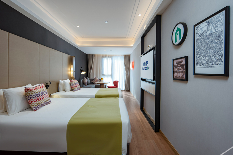 Bedroom 2, Campanile Hotel Nanjing Xianlin Wanda Plaza, Nanjing