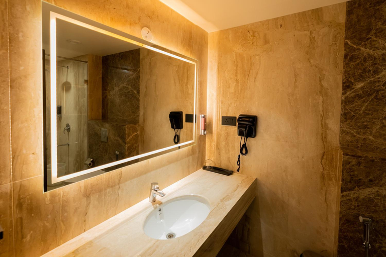 Bathroom 4, Hotel Le Grandeur, Mysore