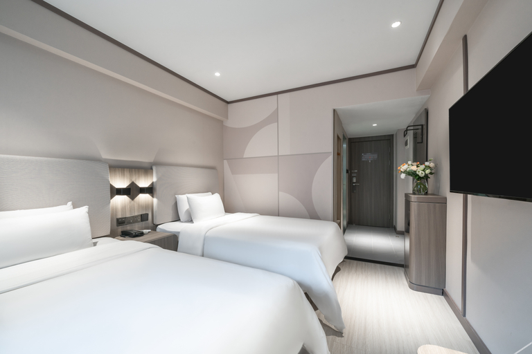 Bedroom 2, Boyue Huating Hotel (Tangxiayong Cultural Plaza), Shenzhen