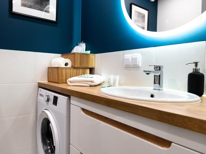 Bathroom 4, Comfortable Apartment, Pool, Whirlpool, Sauna, Kamień