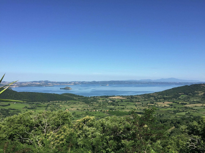 View from property 2, Mansion in Montefiascone With Swimming Pool, Viterbo