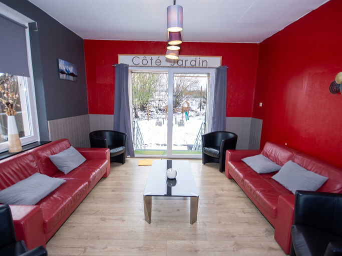 Living room 4, Spacious Mansion in Waimes With Sauna, Liège