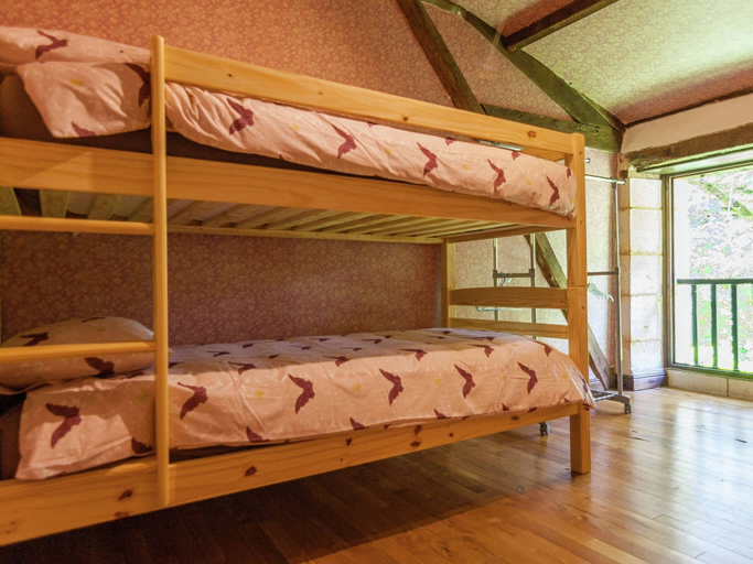Bedroom 2, Spacious Farmhouse With Private Heated Pool in a Rustic Garden, Dordogne