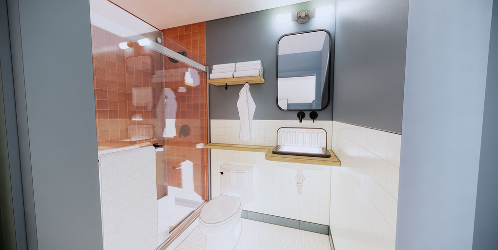 Bathroom 4, Bardstown Motor Lodge, Nelson