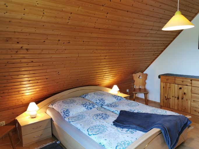 Bedroom 3, Spacious Appartment in Wilhelmshof Near Lake, Vorpommern-Greifswald