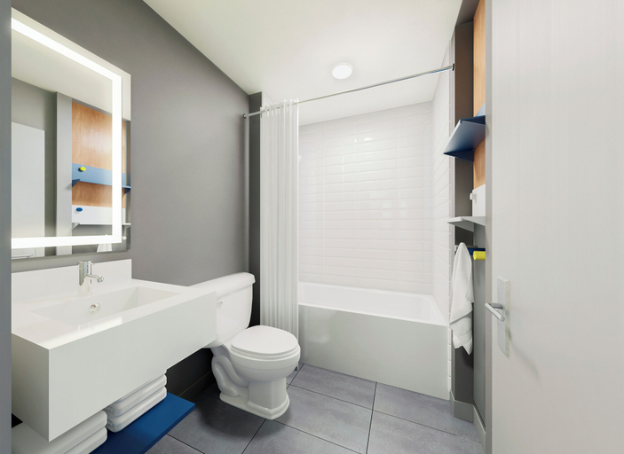 Bathroom 5, Microtel Inn & Suites by Wyndham Prattville Montgomery, Elmore