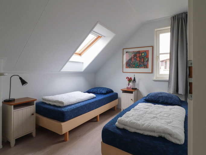Bedroom 2, Modern Villa in Makkum With Garden, Wûnseradiel