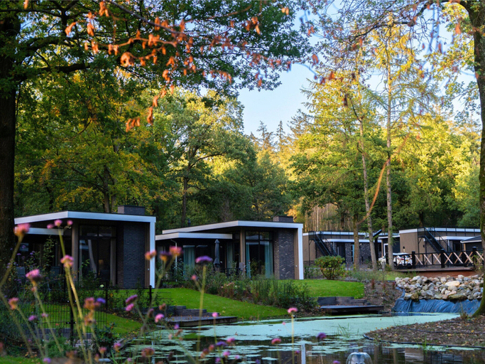 Exterior 4, Beautiful Chalet With a Fireplace in a Wooded Area, Apeldoorn