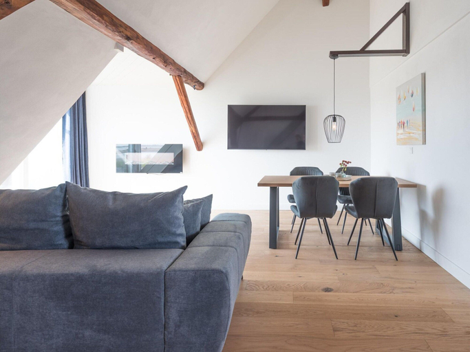 Living area 4, Exklusive Wohnung auf dem Deich an der Nordsee, Nordfriesland