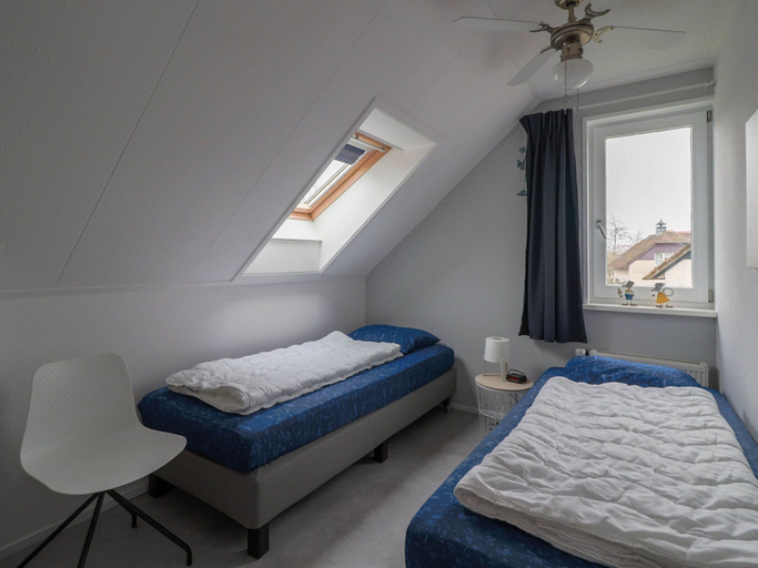 Bedroom 4, Modern Villa in Makkum With Garden, Wûnseradiel