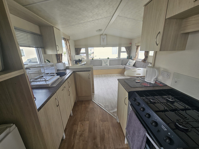 Private kitchen 4, Ruby a Modern Caravan in Rhyl, Denbighshire