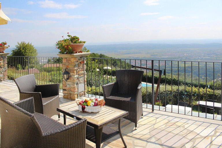 View from property 3, Estate in Monte Serra With Pool & Olive Views, Pisa