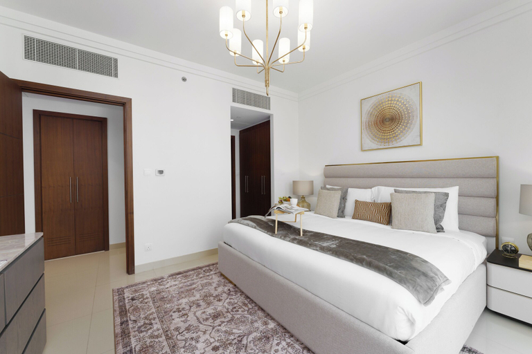 Bedroom 3, Maison Privee - Inviting Apt with Fabulous Dubai Canal & Skyline Vws, Dubai