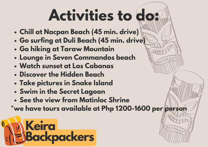 Others 4, Keira Backpackers, El Nido