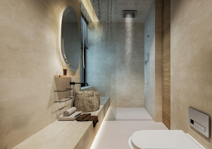 Bathroom 5, Cafe del Mar Hotel, Phuket Island
