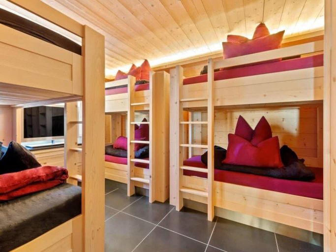 Bedroom 2, Beautiful Modern Chalet in the Gstaad Region, Obersimmental