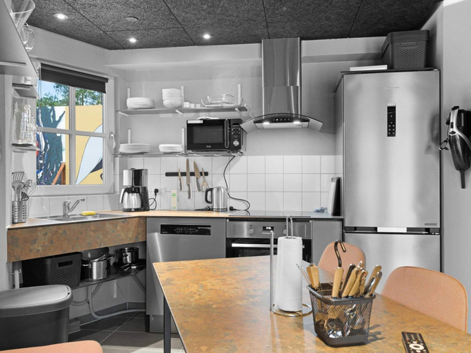 Private kitchen 5, Holiday Home With Amusement Park, Jammerbugt