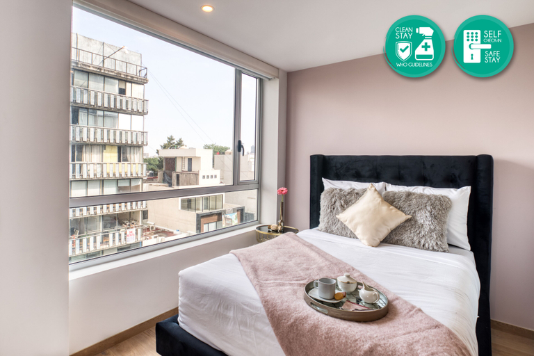Bedroom 3, ULIV Apartments Polanco, Mexico City
