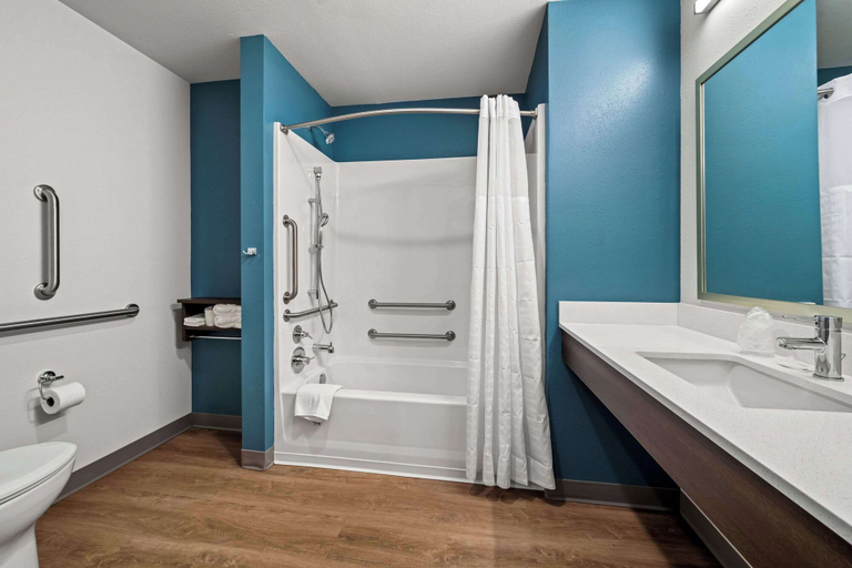 Bathroom 4, Woodspring Suites Loves Park Rockford, Winnebago