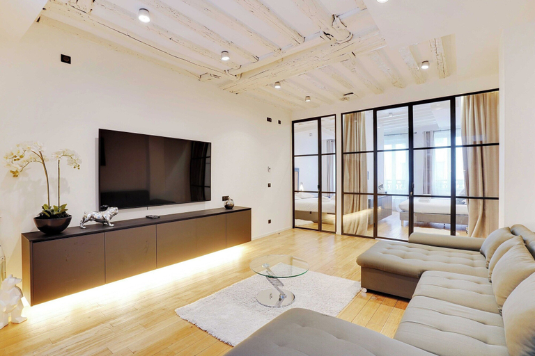 Living area 3, Stunning apartment - 4BR/8P - Mail, Paris
