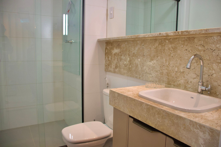Bathroom 4, Apart na Orla de Cabo Branco - Carpediem, João Pessoa